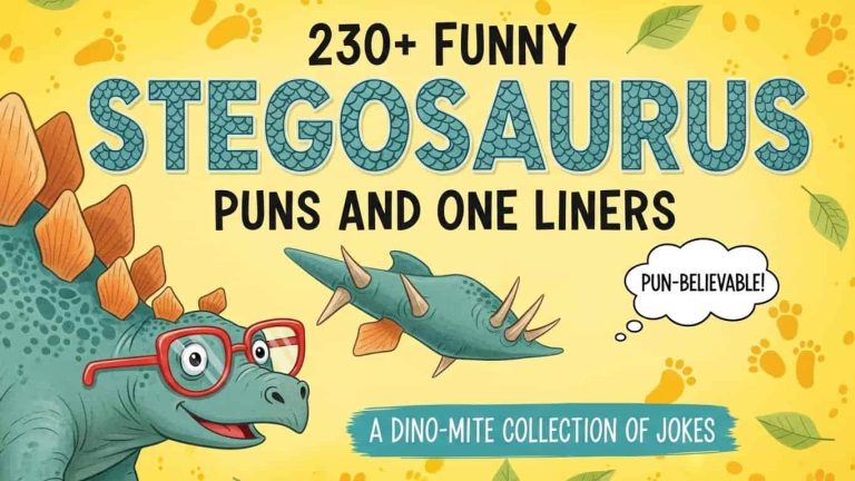 Funny Stegosaurus Puns and One Liners-min