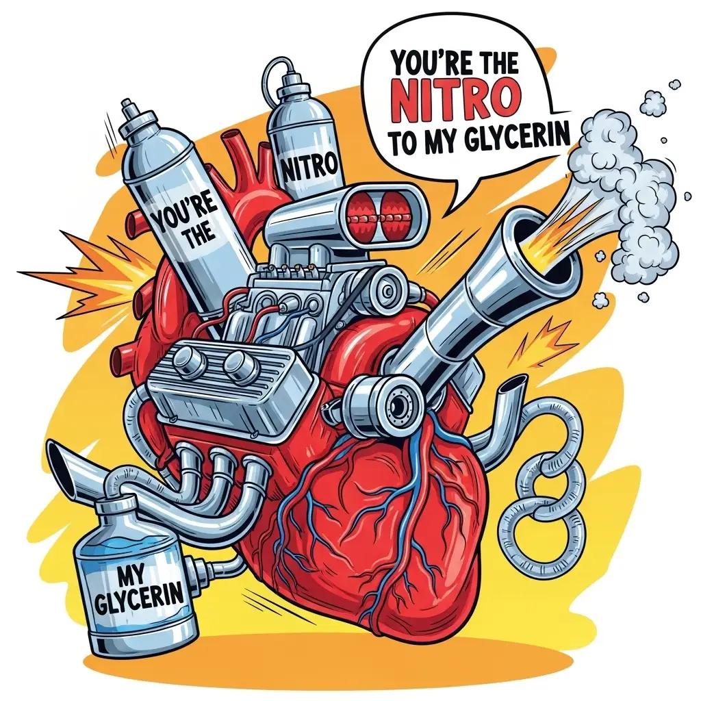 Funny Vascular Puns You’re the nitro to my glycerin.