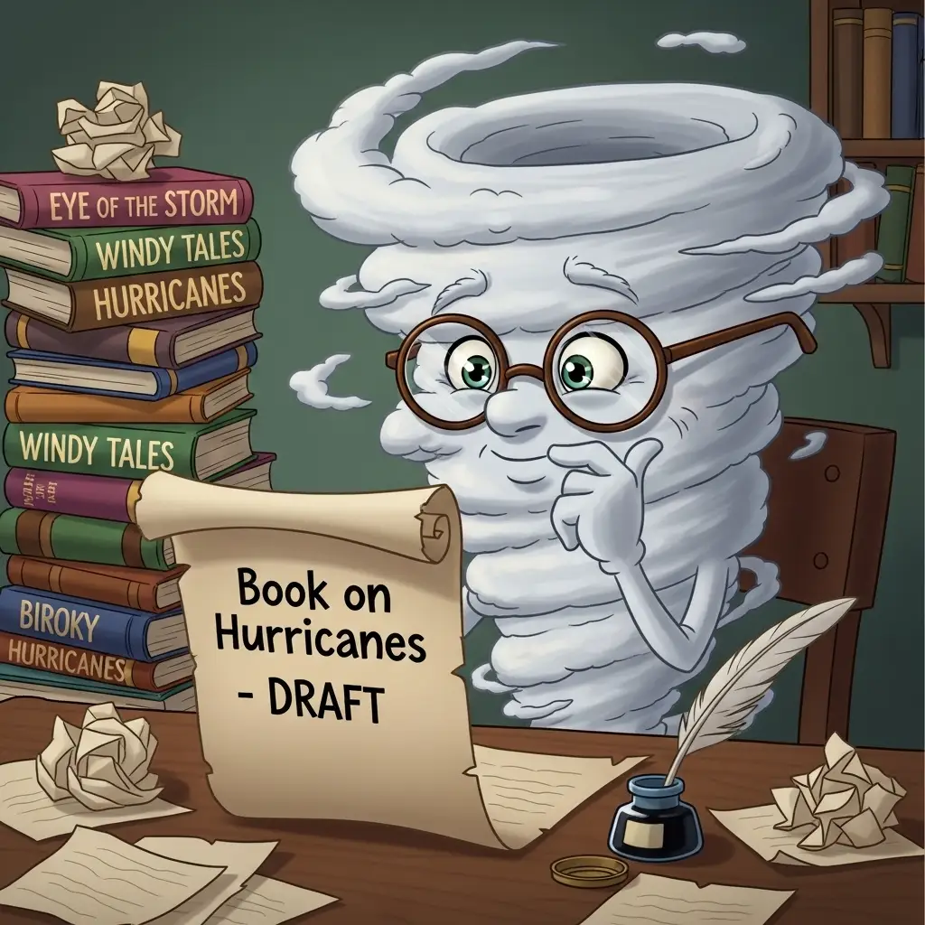 Meta AI Humor I’m writing a book on hurricanes. It’s only a draft.